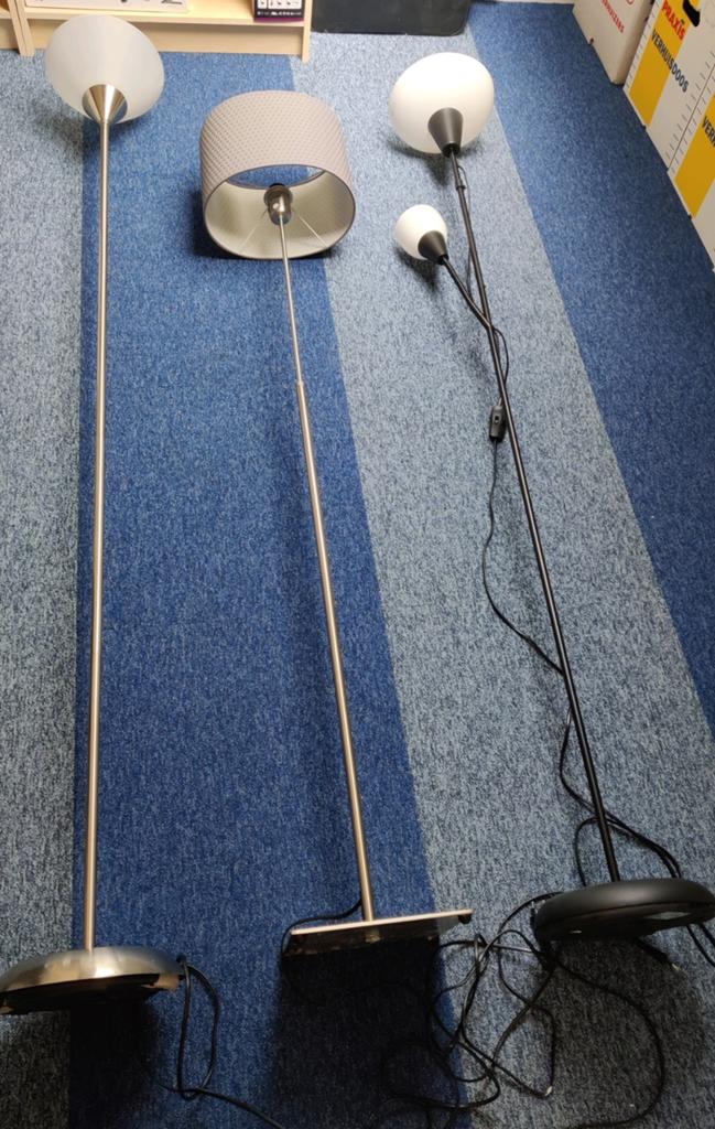 Set vloerlampen en tafellamp in 1 koop of per stuk, Ophalen of Verzenden, Gebruikt, Overige materialen, 150 tot 200 cm