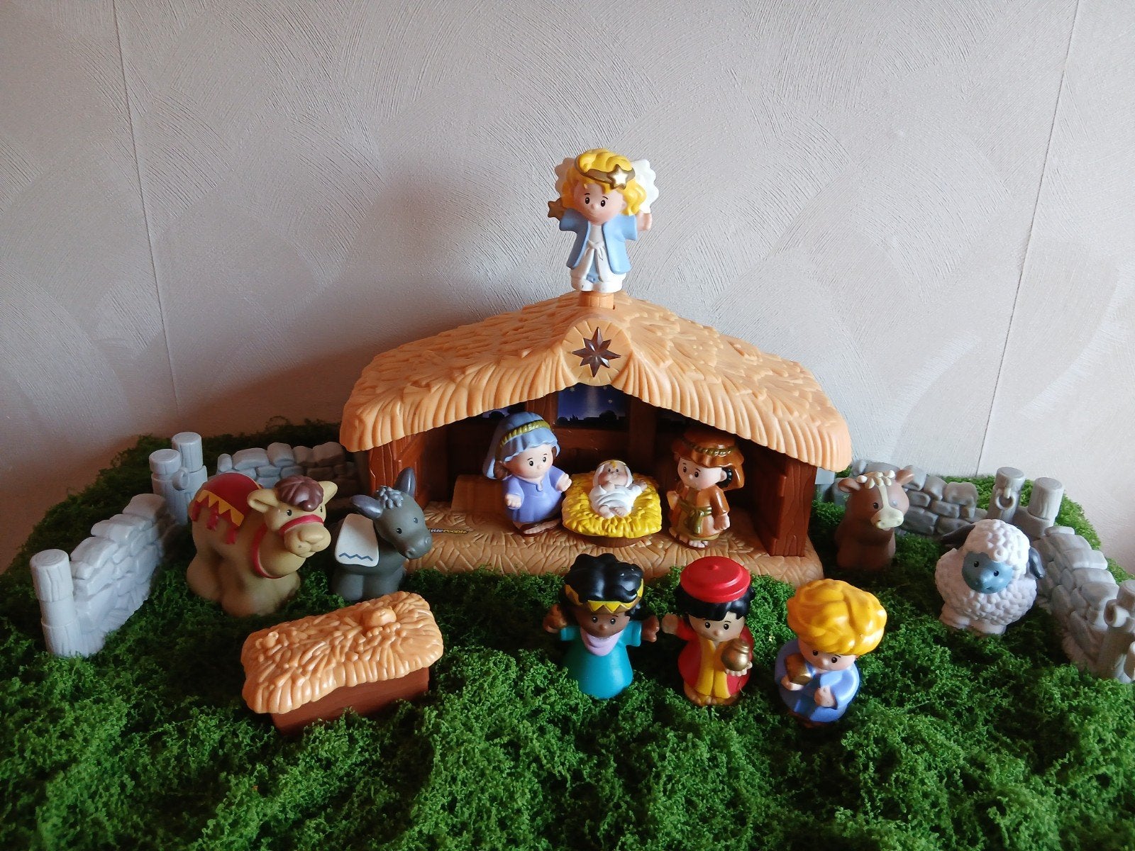 little people kerststal compleet, Kinderen en Baby's, Ophalen of Verzenden, Speelset, Met licht