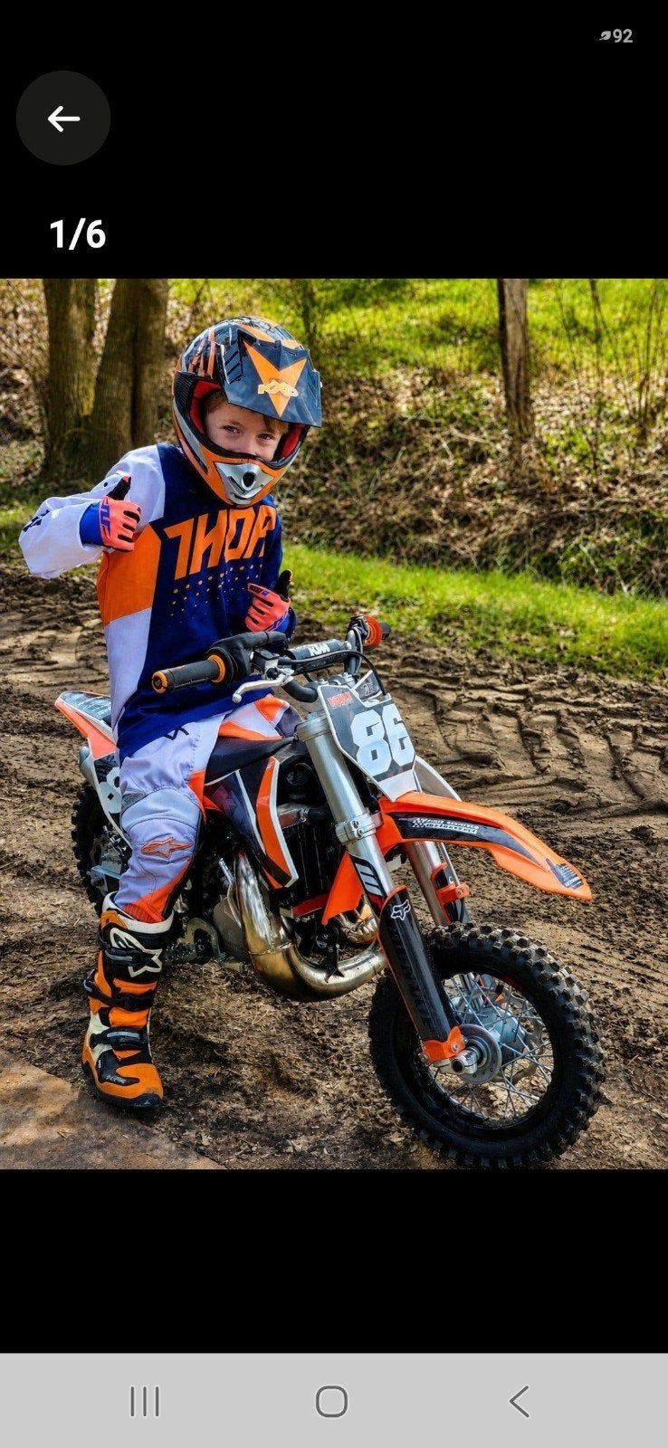 KTM Motorcross Kinder Broek Maat 140, Motoren, Kinderen, KTM, Tweedehands, Ophalen