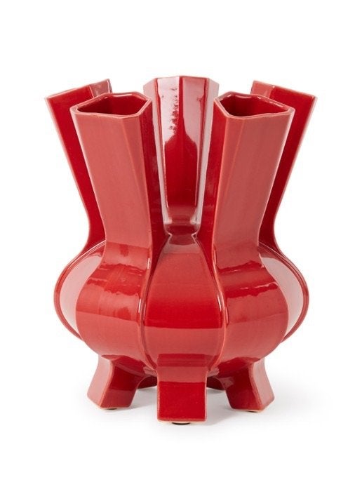 POLSPOTTEN Puyi vaas limited edition, Huis en Inrichting, Woonaccessoires | Vazen, Ophalen, 34 cm, Zo goed als nieuw, Steen/keramiek