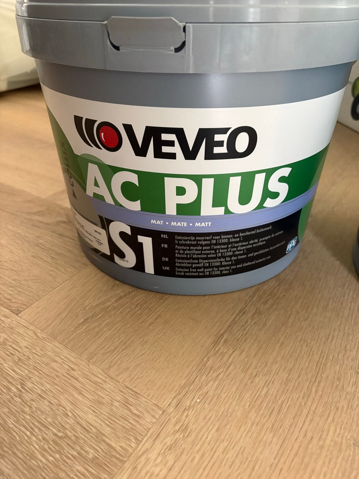 VEVEO AC PLUS S1 Mat Muurverf - 10L, Doe-het-zelf en Verbouw, Verf, Beits en Lak, Ophalen, Overige kleuren, Nieuw, Verf