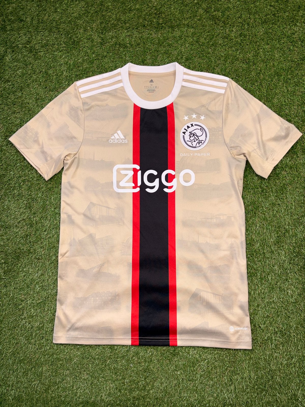 Ajax uitshirt 2022/2023 - Daily Paper editie, Maat M, Ophalen of Verzenden, Zo goed als nieuw, Shirt