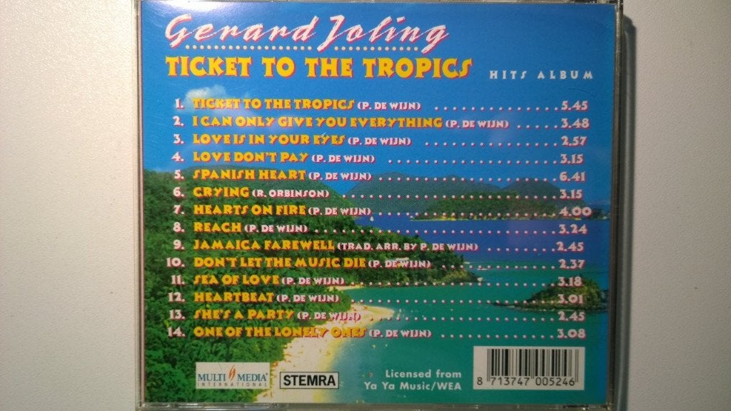 Gerard Joling - Ticket To The Tropics (Hits Album), Ophalen of Verzenden, Zo goed als nieuw, Pop, Album