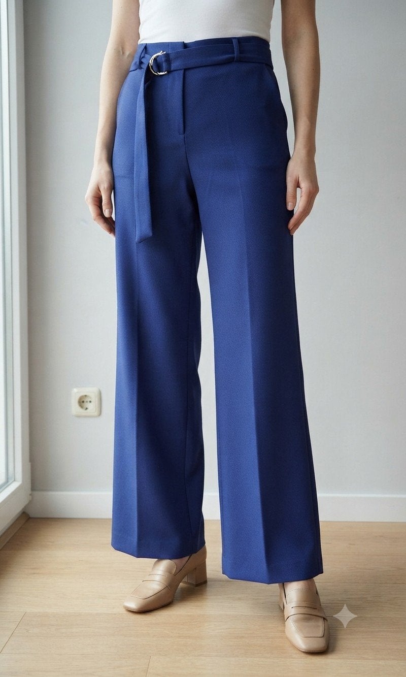 Caroline biss blauw pantalon nieuw, Blauw, Maat 42/44 (L), Nieuw, Ophalen of Verzenden