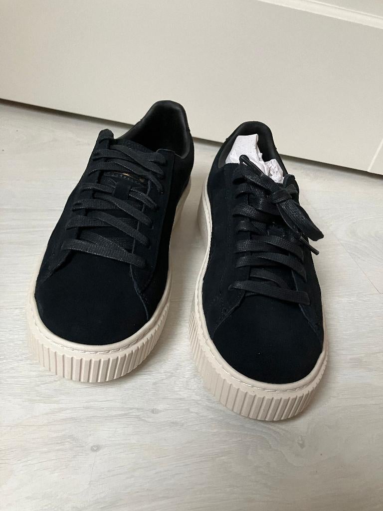 NIEUW leren suede platform sneaker PUMA, maat 40,5, Puma, Zwart, Nieuw, Ophalen of Verzenden