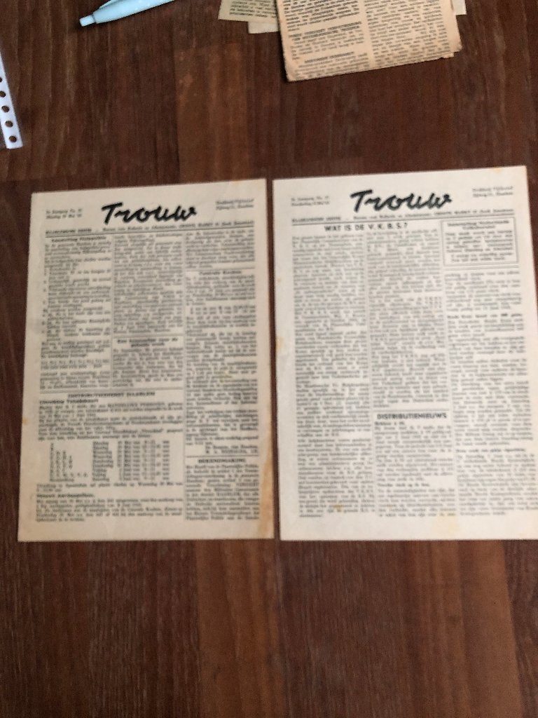 1945 Trouw, Haarlemsche editie van 29 2n 31 mei. De krantjes, Verzenden, Overige onderwerpen, Tweede Wereldoorlog, Gelezen