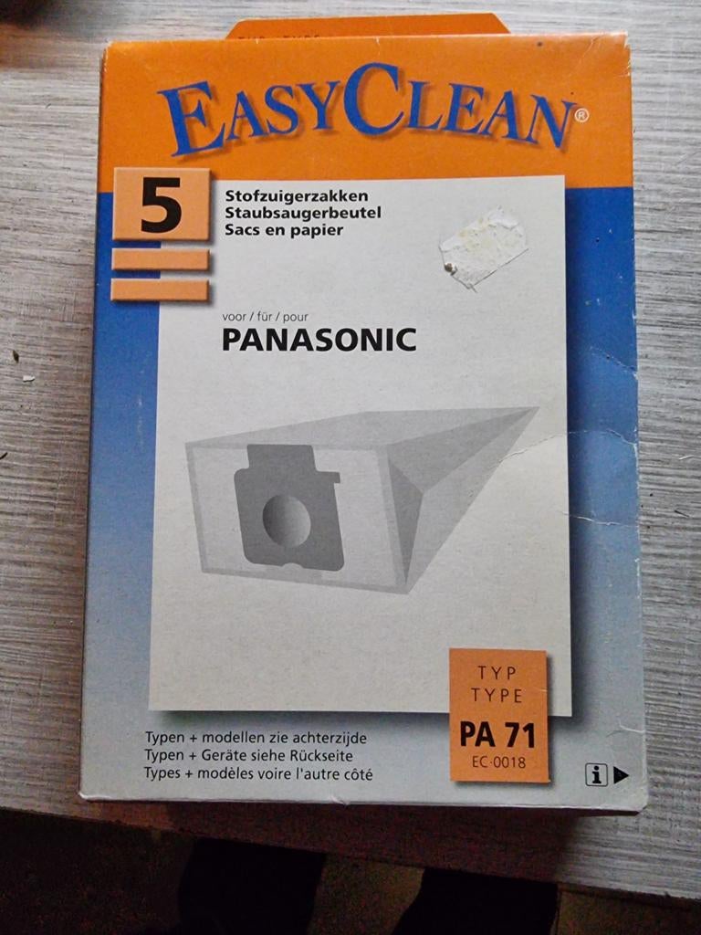 EasyClean Stofzuigerzakken voor Panasonic - Type PA 71, Ophalen of Verzenden, Nieuw, Stofzak, Overige typen