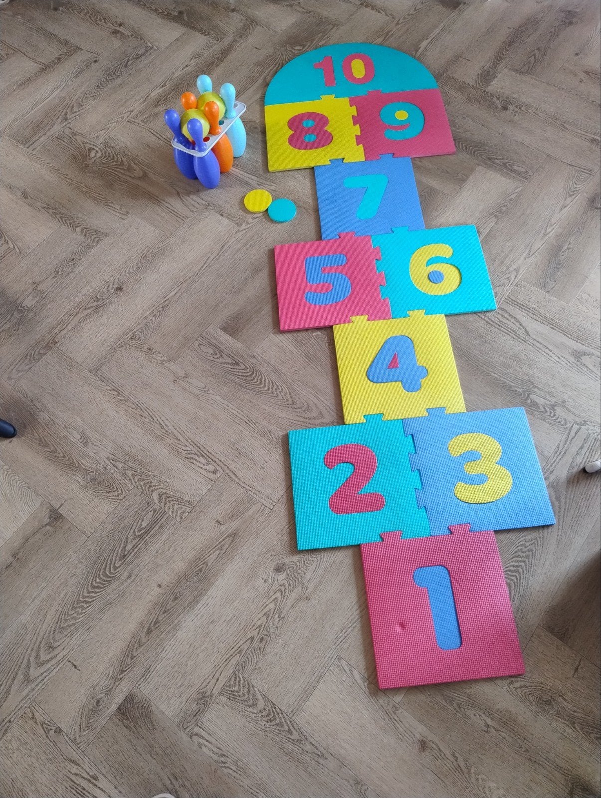 Hinkelbaan en kegelset, Ophalen, Gebruikt