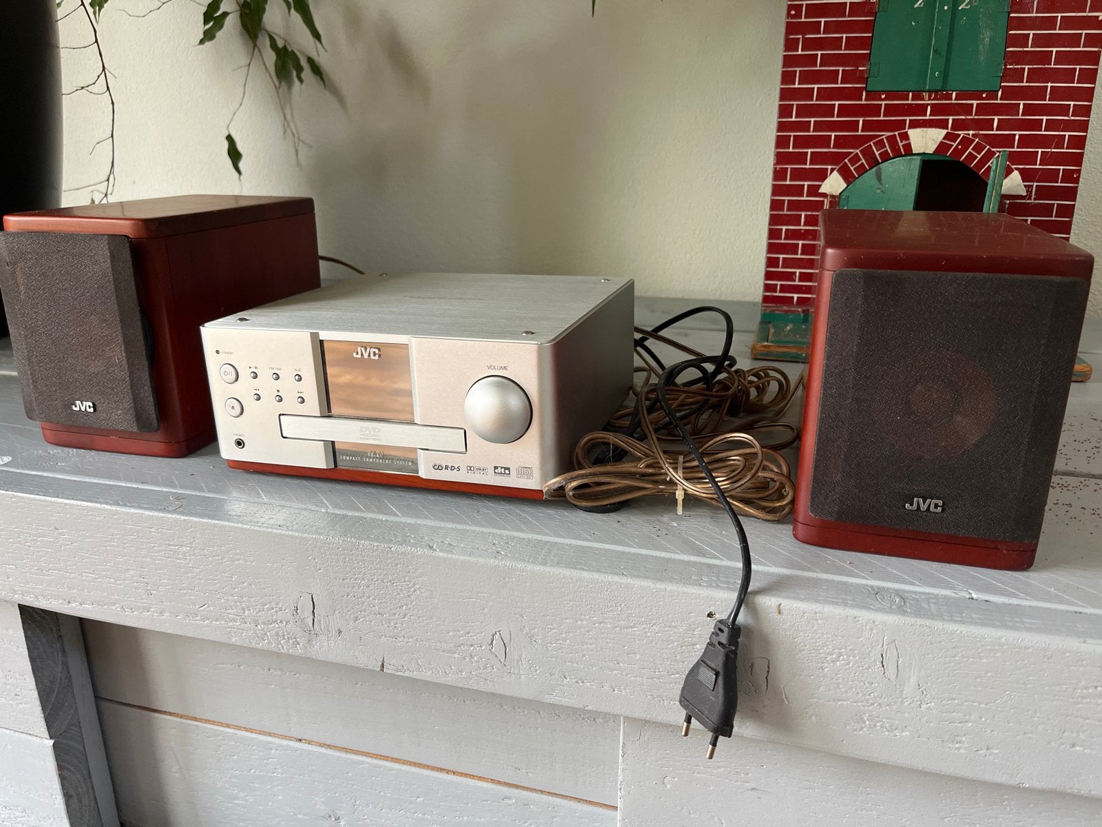 JVC Compact Component Systeem woodcone  EX-A1 met speakers, Ophalen, Gebruikt, JVC, Microset