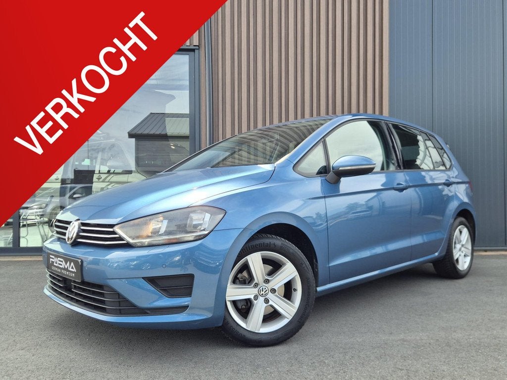 Volkswagen Golf Sportsvan 1.2 TSI Highline DSG Automaat | Na, Auto's, Volkswagen, Gebruikt, 4 cilinders, Blauw, Alcantara