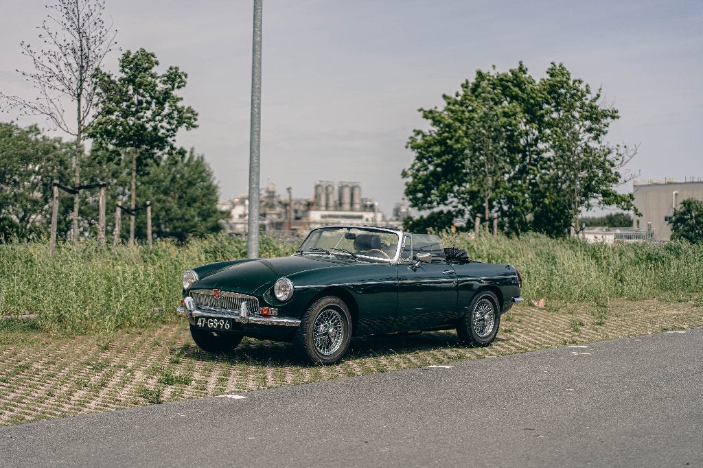 MG MGB 1.8 Tourer 1975, Auto's, MG, Particulier, B, Benzine, Cabriolet, Handgeschakeld, Origineel Nederlands, Groen, Zwart, Leder