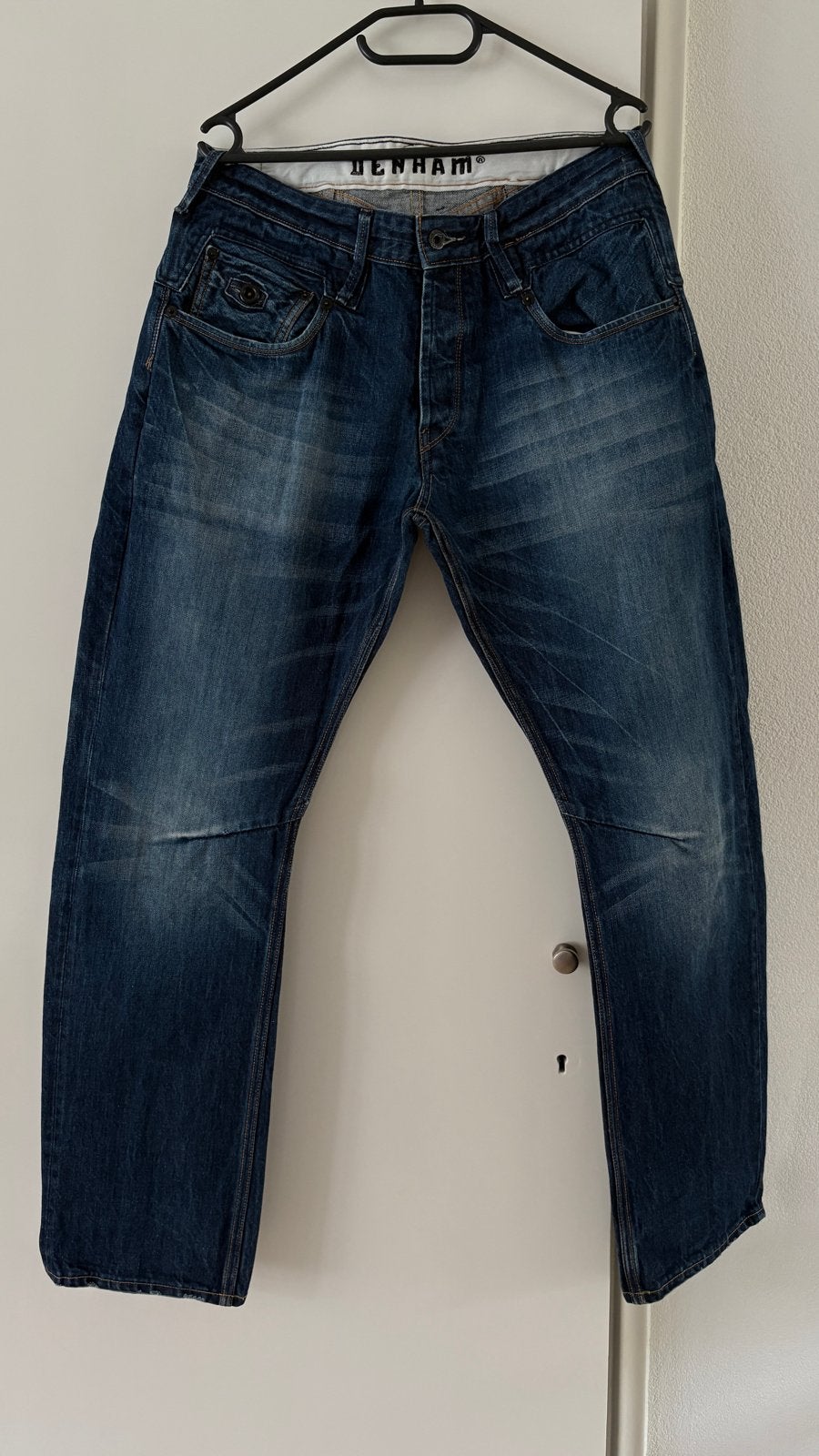 Denham Dart+ Relaxed Fit Jeans W33 L32, Ophalen of Verzenden, Gedragen, Blauw, W33 - W34 (confectie 48/50)