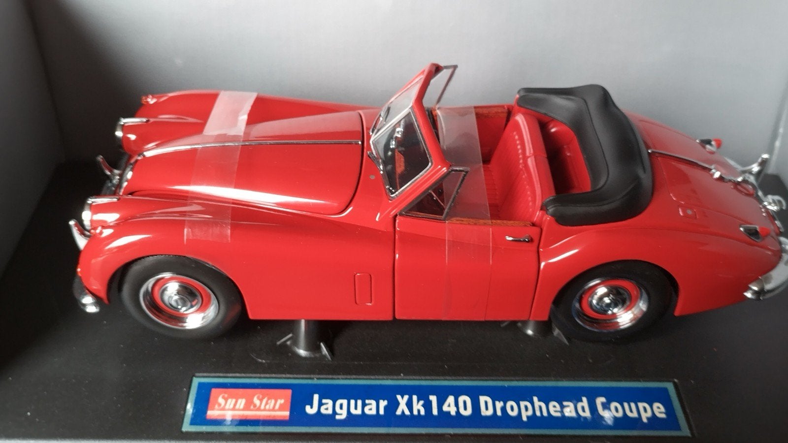 Jaguar XK 140 Drophead 1:18 Sunstar Pol, Overige merken, Auto, Verzenden, .