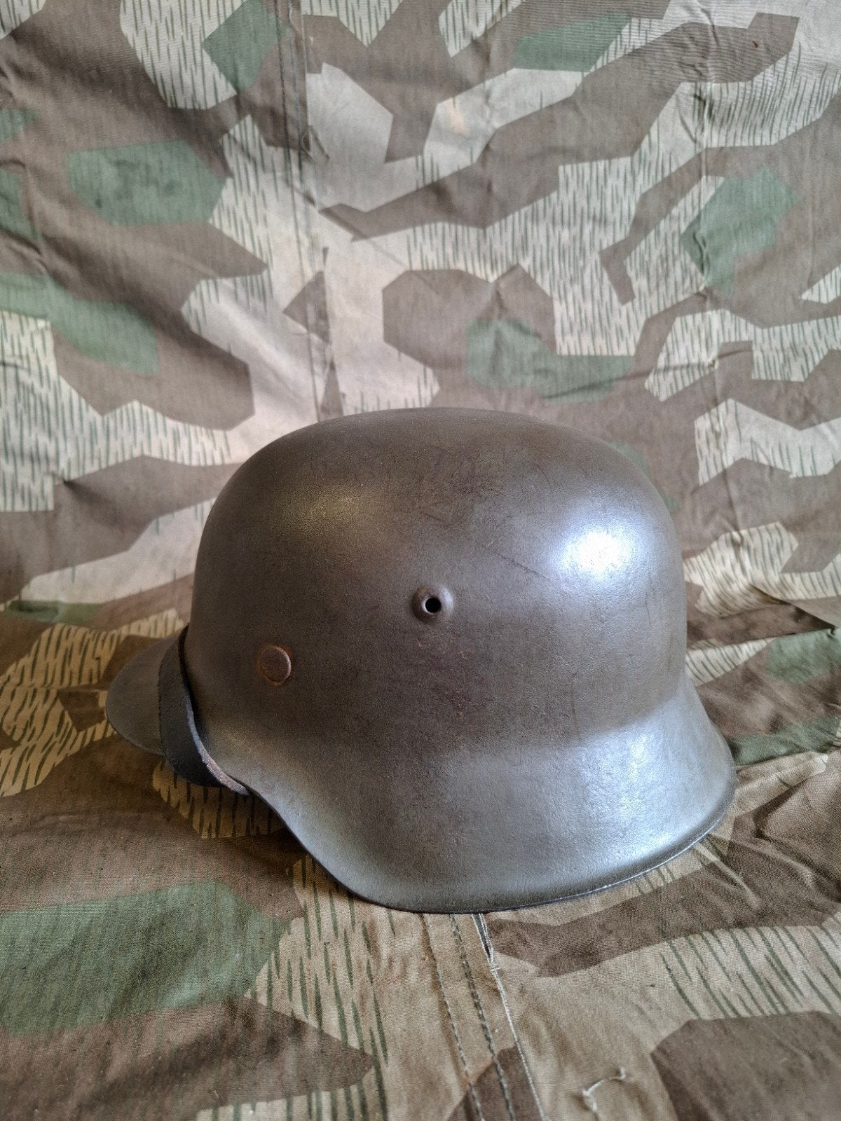 WO2 Duitse M42 ex SD helm, Ophalen of Verzenden, Duitsland, Helm of Baret