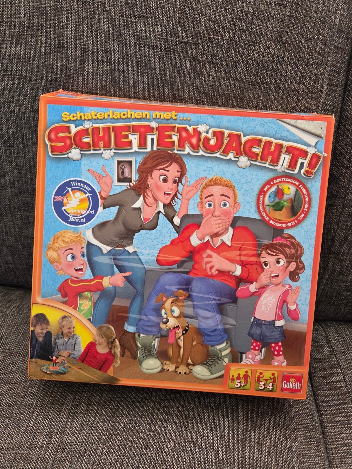 Schetenjacht! Bordspel - Hilarisch familiespel, Drie of vier spelers, Ophalen of Verzenden, Gebruikt, Goliath