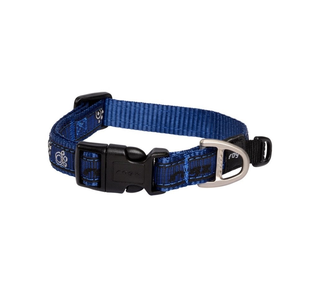 ROGZ Fancy Dress Halsband M Nekomtr 26-40 cm Navy KOOPJE!!!, Ophalen of Verzenden, Nieuw