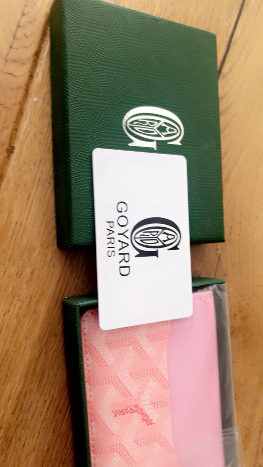 Goyard Kaarthouder Roze - Nieuw in Doos, Ophalen of Verzenden, Nieuw, Roze, Overige merken