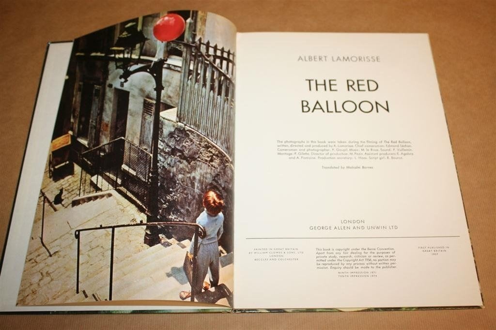 The Red Balloon — Fotoboek van Lamorisse over Parijs, Ophalen of Verzenden, Gelezen, Personen