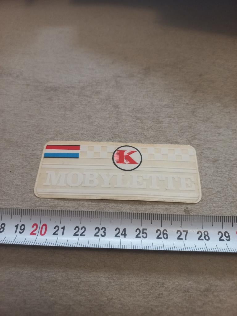 Mobylette ruitsticker, Ophalen of Verzenden, Zo goed als nieuw