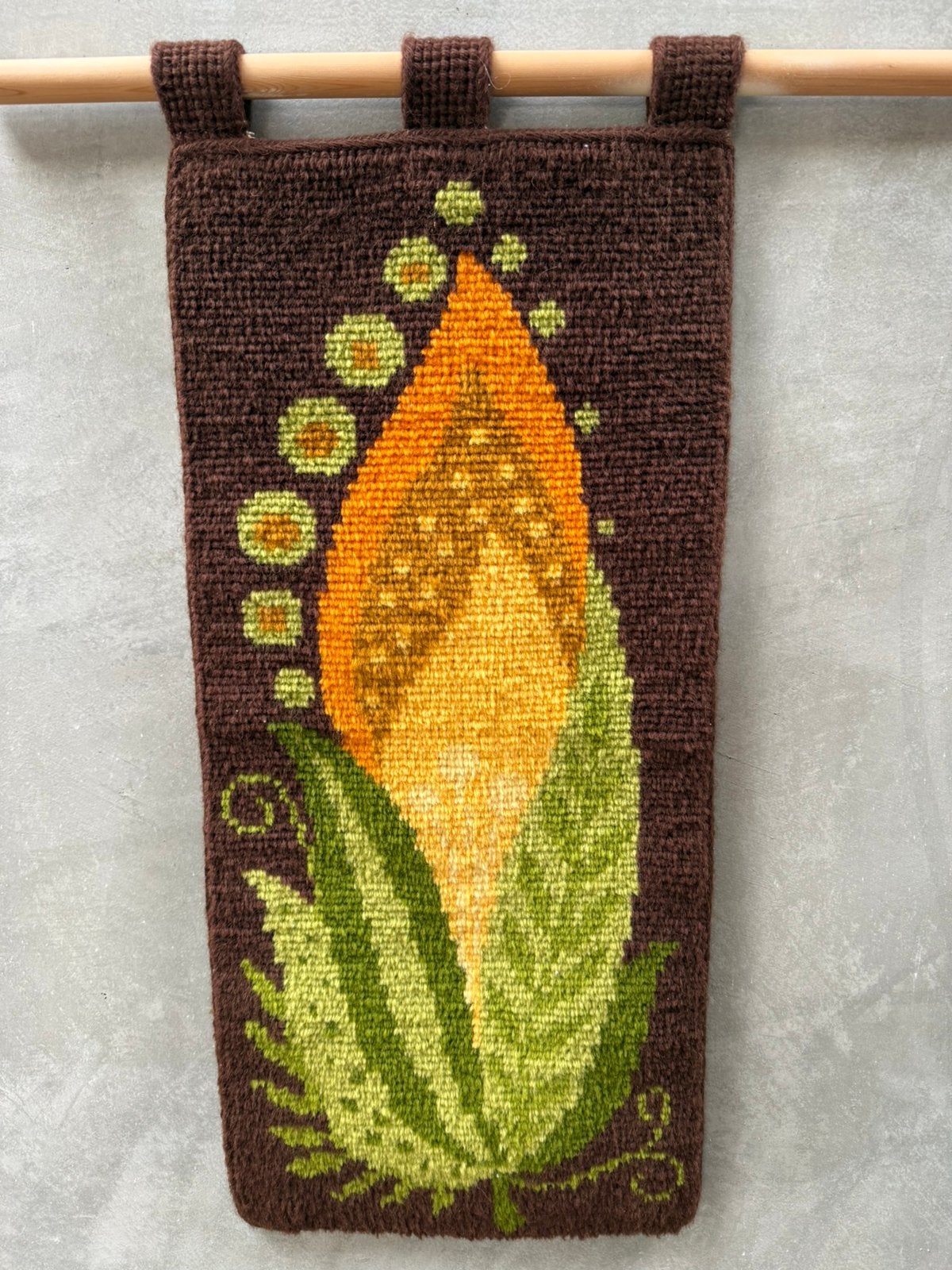 Retro wandkleed, Q, 80 cm, Meerkleurig, Ophalen of Verzenden
