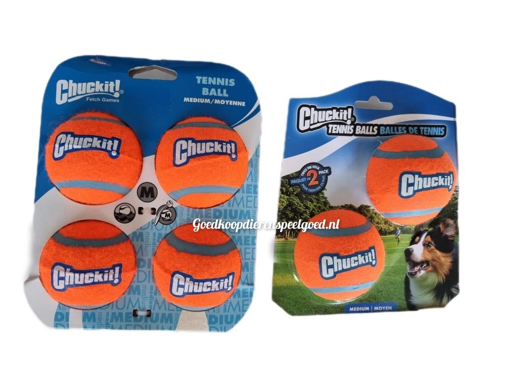 Hondenspeelgoed   " Chuckit tennisballen  " M of L, Dieren en Toebehoren, Hondenspeelgoed, Ophalen of Verzenden, Nieuw, Hondenballen