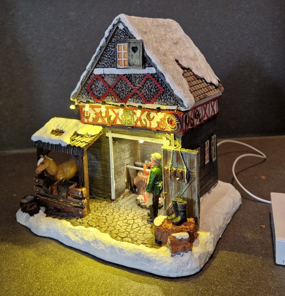 Kerstdorp Luville Black Smith, Ophalen of Verzenden, Zo goed als nieuw