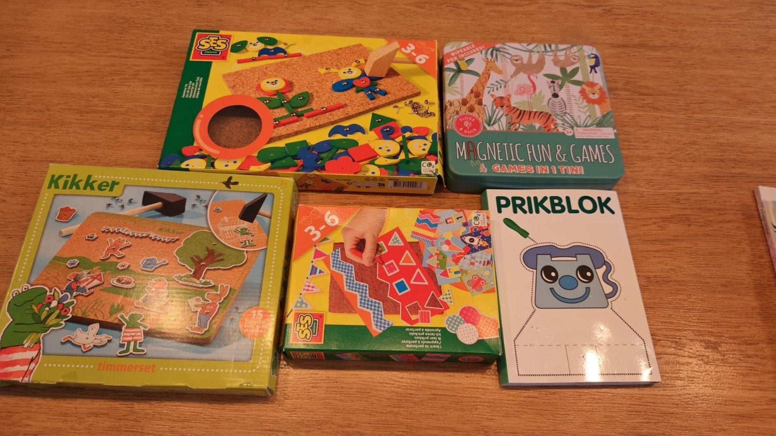 Diverse knutselsets (3-6 jaar). Alle 5 voor 8 euro, Ophalen, Gebruikt, Knutselen