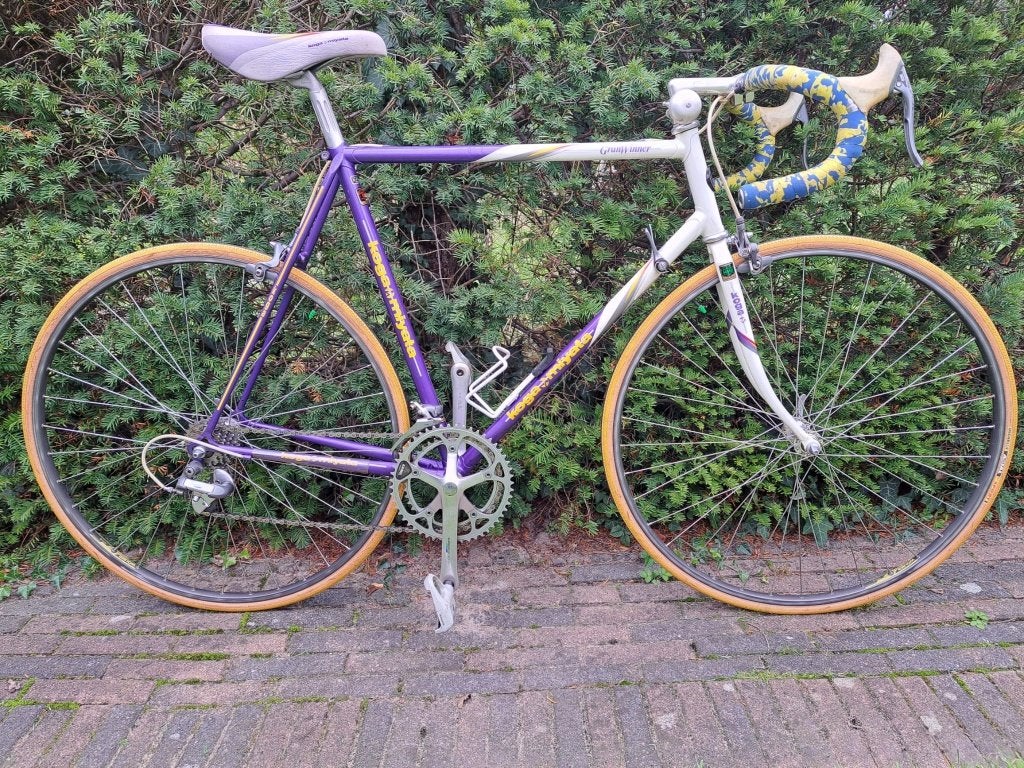 Koga Miyata Gran Winner oldtimer, Fietsen en Brommers, Fietsen | Racefietsen, Ophalen, 28 inch, Gebruikt, Velgrem