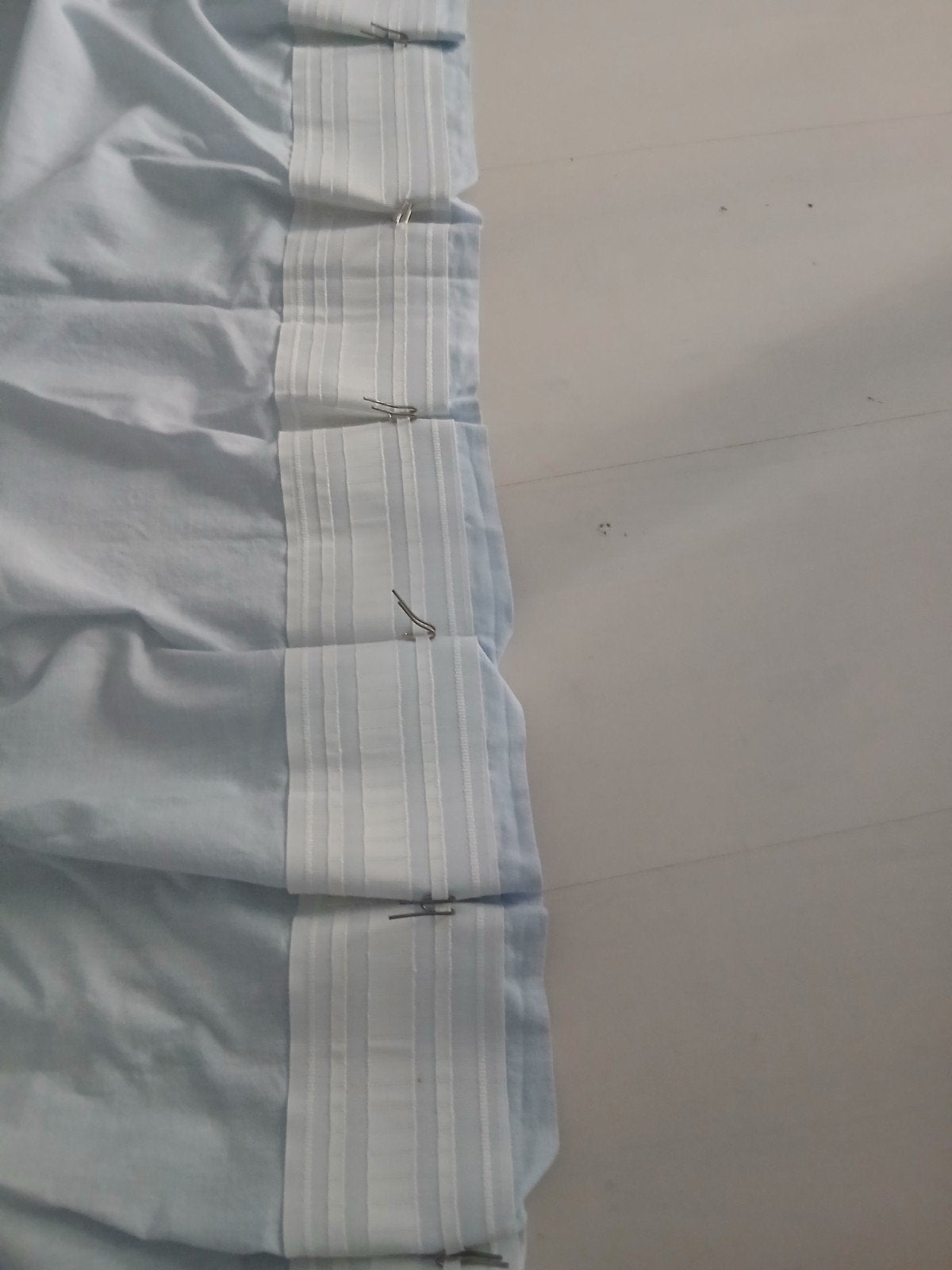 Katoenen licht blauw gordijnen, Ophalen, Blauw, Gordijn