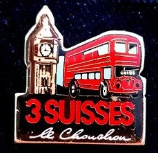 London- 3 Suisses pin, Verzenden, Nieuw, Stad of Land, Speldje of Pin