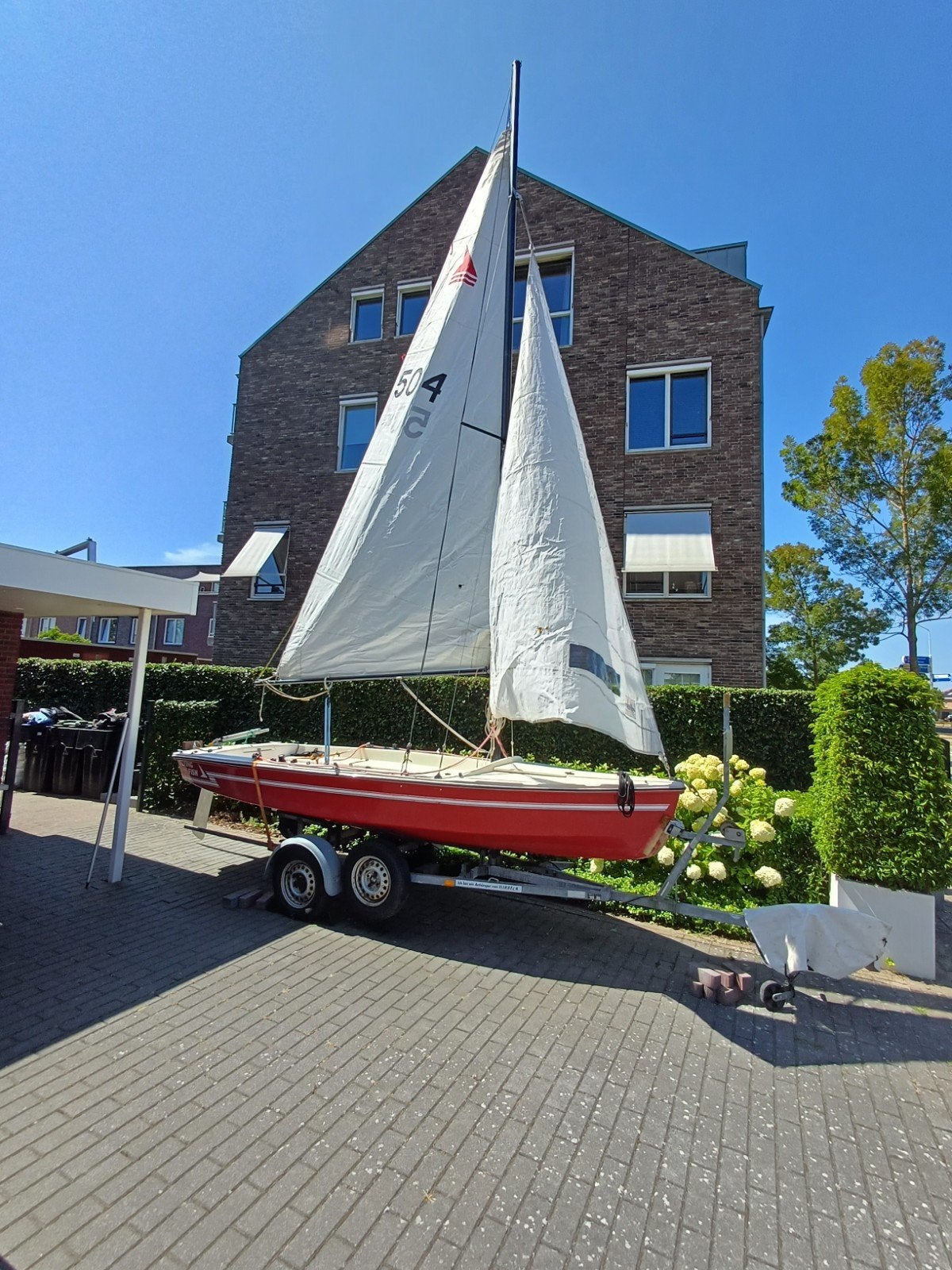 Zeilboot Flying Fish 2 Deluxe  - klaar om te varen., Ophalen, Gebruikt, Polyester, Benzine