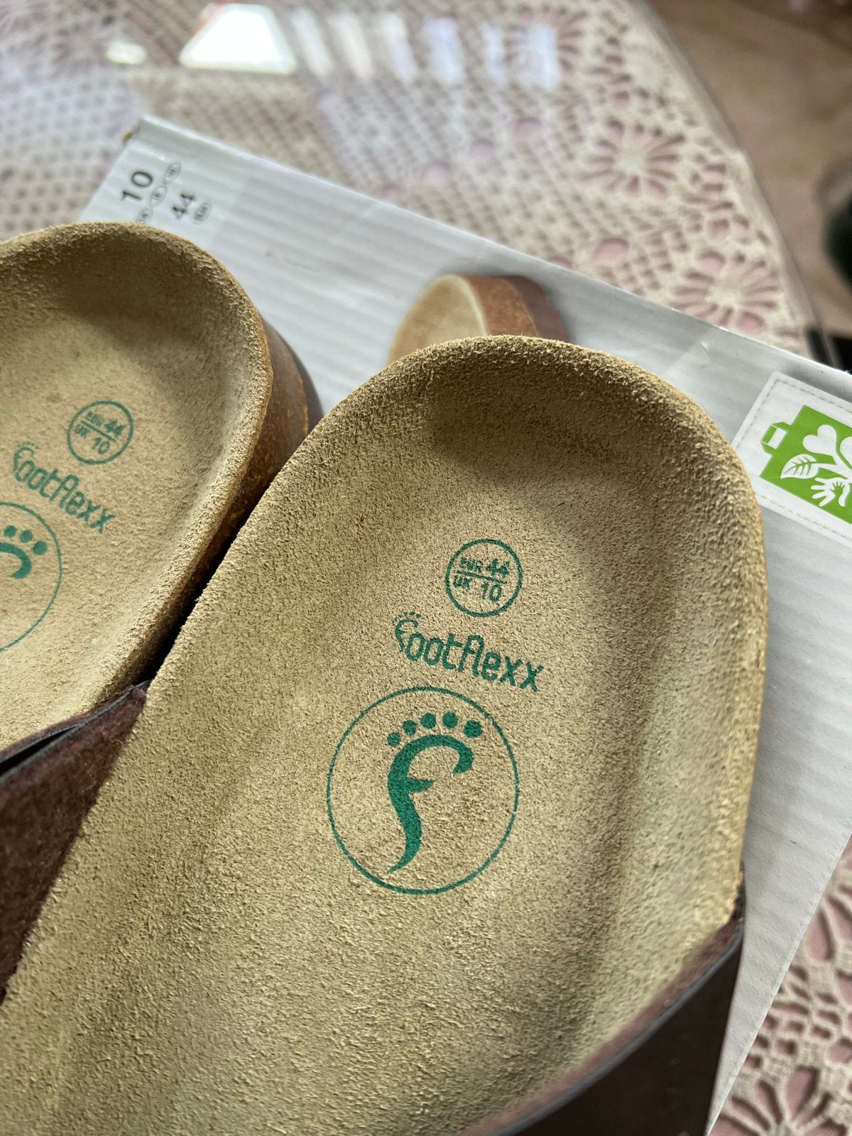 Livergy FootFlexx Sandalen Maat 44, Kleding | Heren, Ophalen, Zo goed als nieuw, Bruin, Slippers