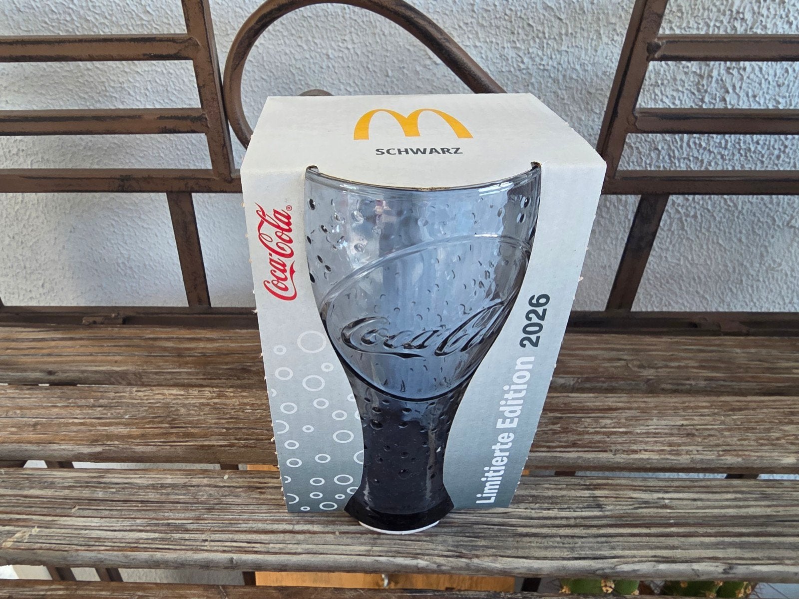 Coca-Cola Glas McDonald's Limited Edition 2026 Zwart, Ophalen, Nieuw, Frisdrankglas