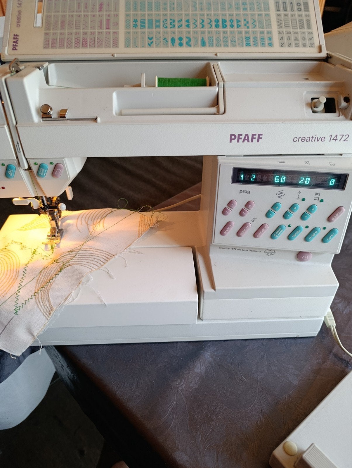 Pfaff Creative 1472  naaimachine met dubbel transport, Ophalen of Verzenden, Gebruikt, Naaimachine, Pfaff
