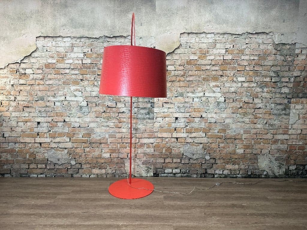 Foscarini Twiggy LED Vloerlamp – Rood | Marc Sadler, Ophalen, 200 cm of meer, Design, Kunststof