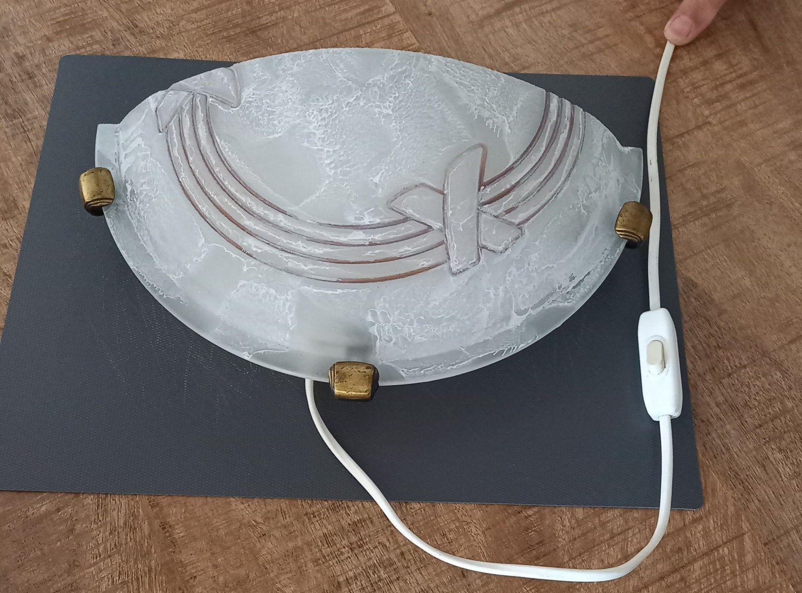 Wandlamp, Ophalen, Glas