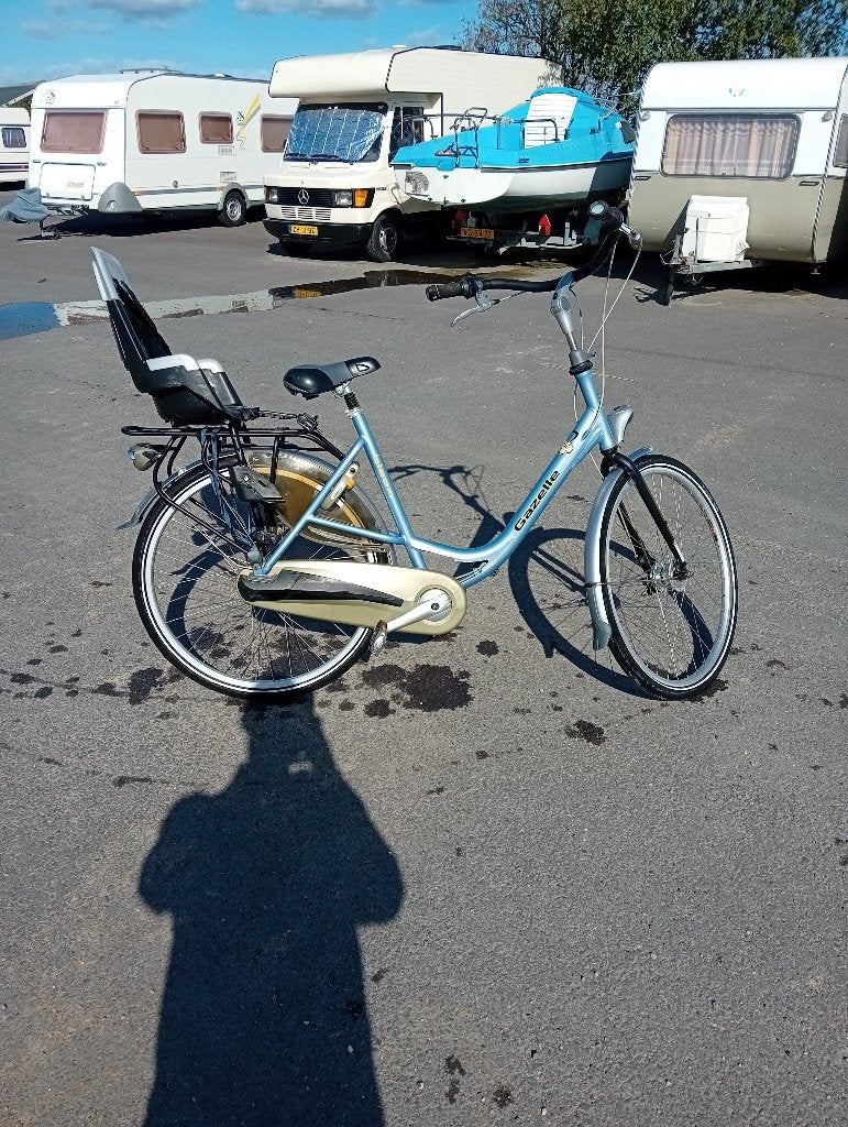 Gazelle Bloom mamafiets met bobike kinderzitje, Fietsen en Brommers, Ophalen of Verzenden, 1 zitje, Gebruikt, Gazelle