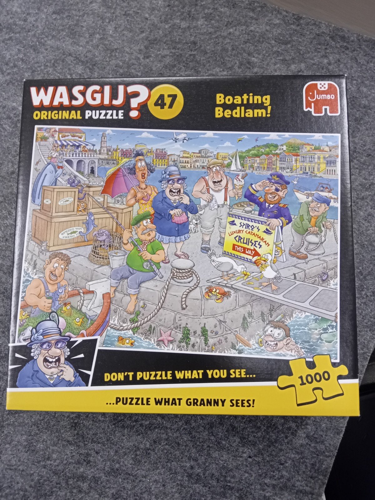 Wasgij Original 47 Boating Bedlam! 1000 stukjes, Ophalen of Verzenden, Meer dan 50 stukjes, Zo goed als nieuw, 6 jaar of ouder