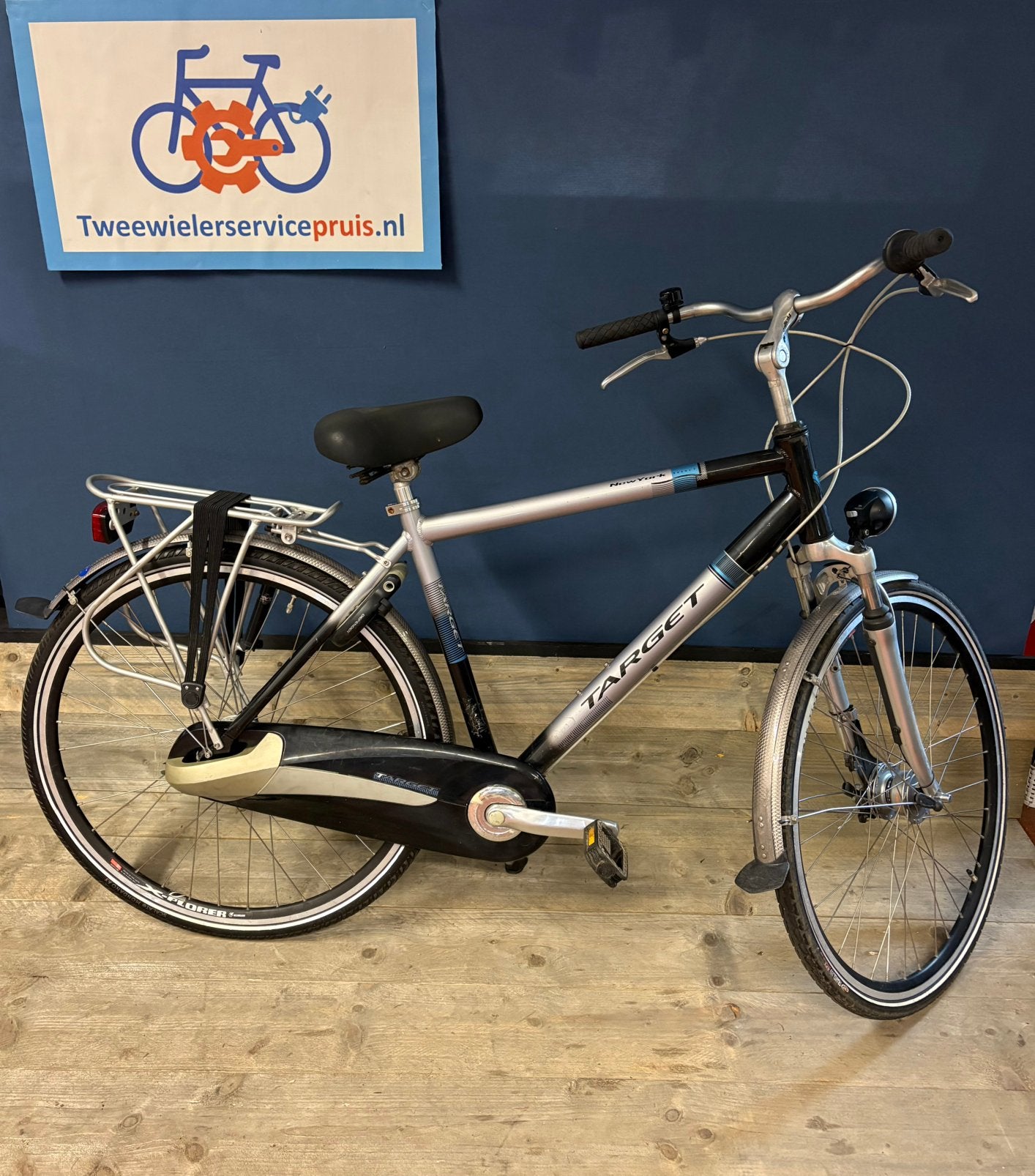 Target New York herenfiets, Fietsen en Brommers, Gebruikt, Versnellingen, 49 tot 53 cm, Ophalen