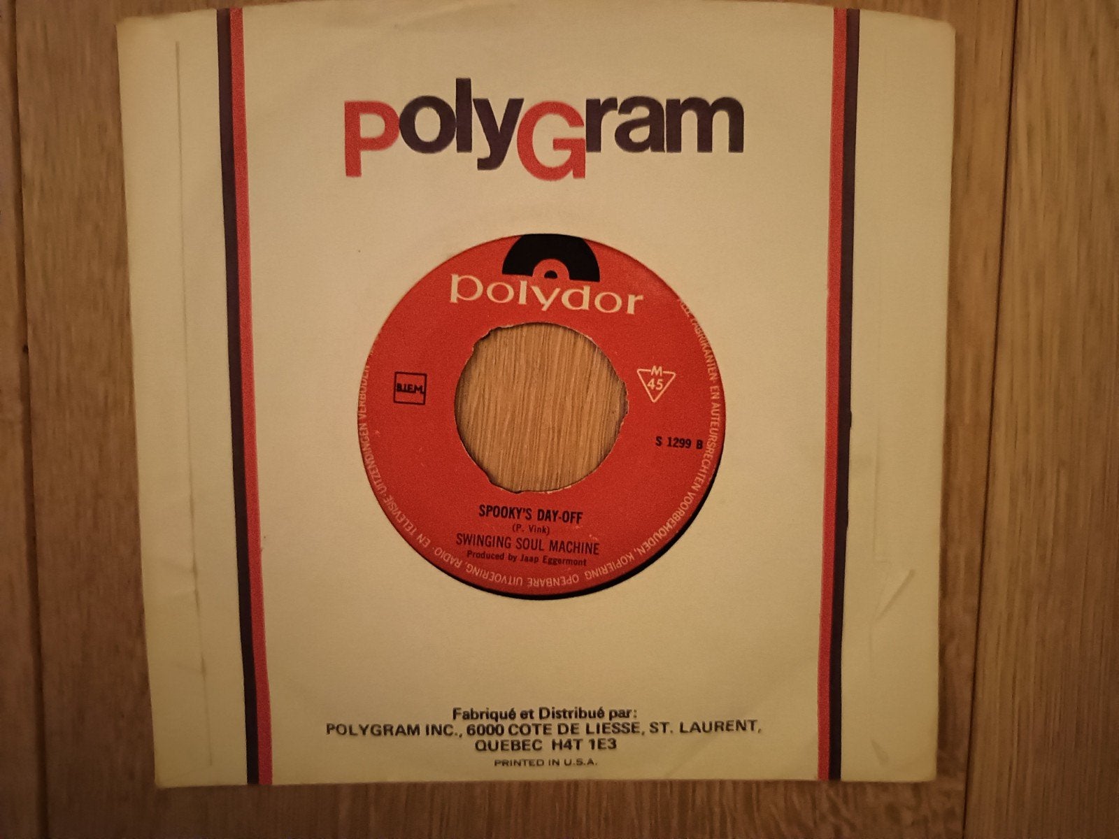 Swinging Soul Machine " Spooky's day off ", Ophalen of Verzenden, Gebruikt, Single