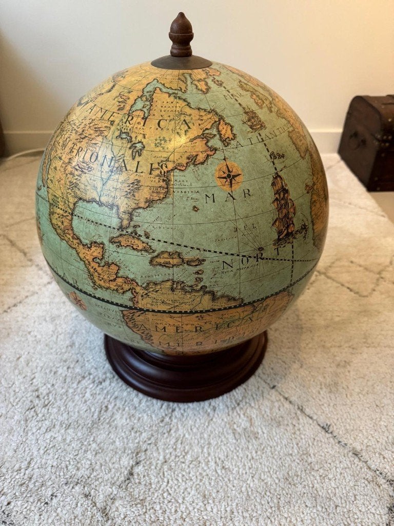 Wereldbol Barglobe van Zoffoli, Gebruikt, Ophalen of Verzenden, Globebar, 40 cm