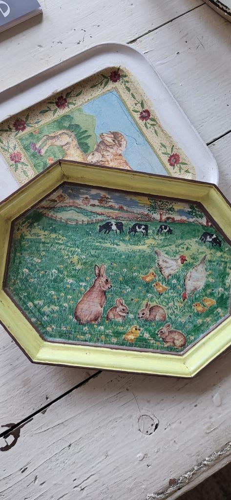 Kinder dienblaadjes pasen, Antiek en Kunst, Ophalen of Verzenden