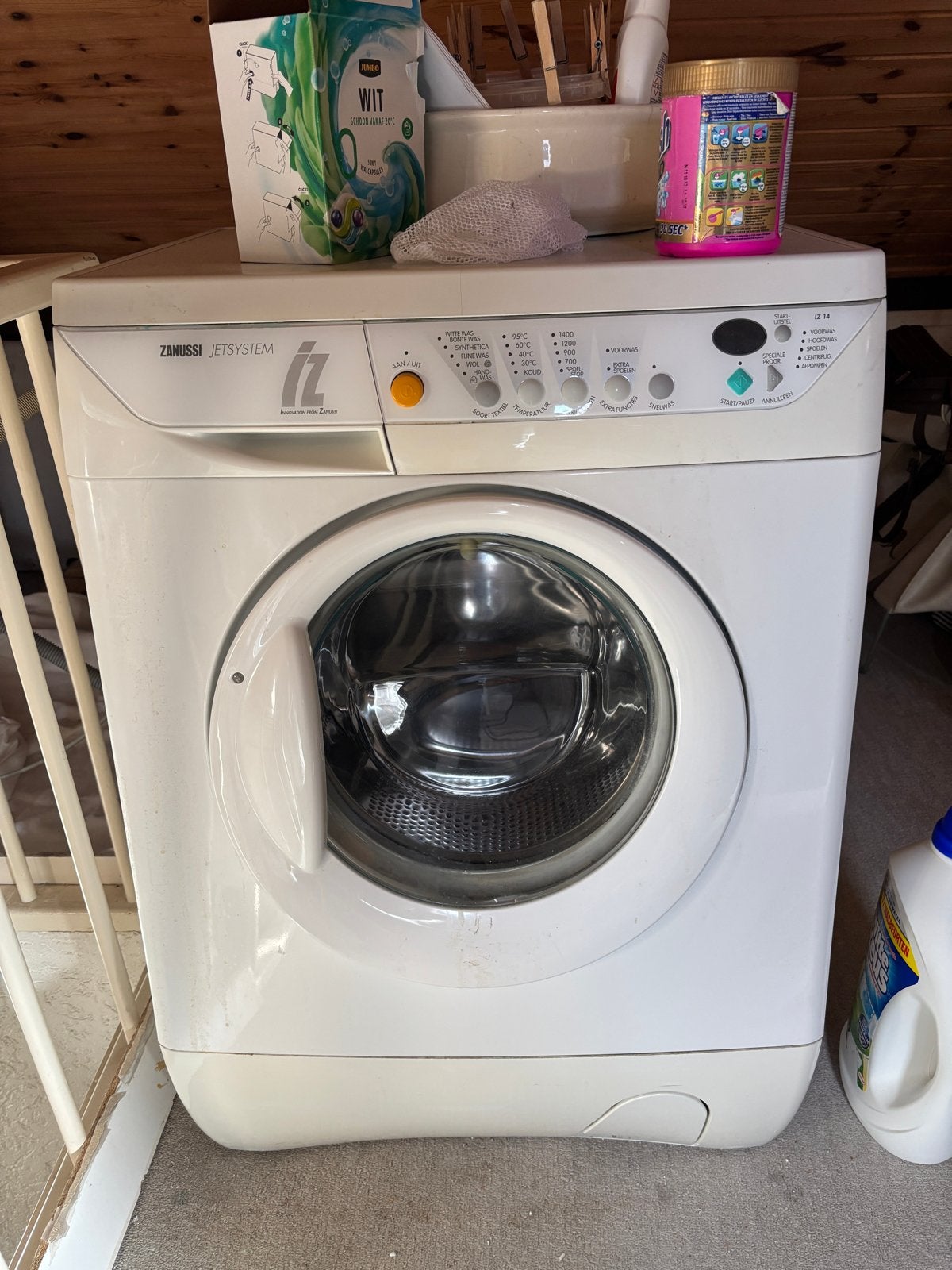 Zanussi Jetsystem Wasmachine - Goede Staat, Witgoed en Apparatuur, Ophalen, Gebruikt, Voorlader, Kort programma