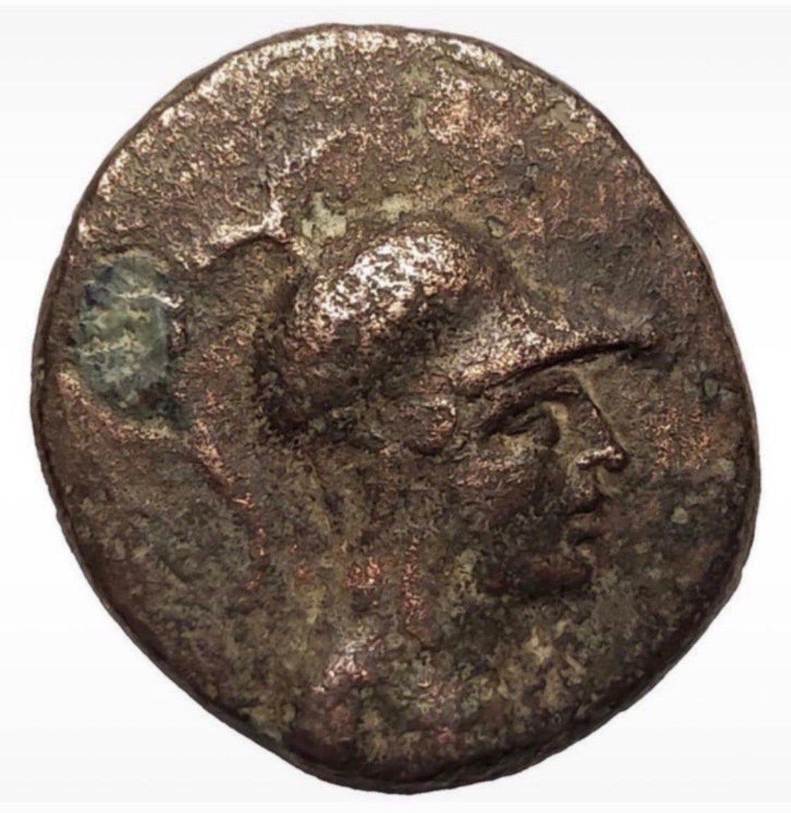 Bodemvondst-Romeinse munt-Phrygië, Apameia, Bronzen Athena, Antiek en Kunst, Ophalen of Verzenden