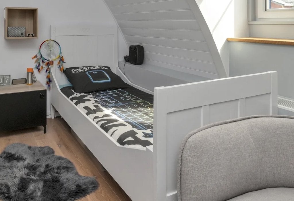 Eikenhouten (kinder)bed 190x90, Ophalen, Gebruikt, 90 cm, Eenpersoons