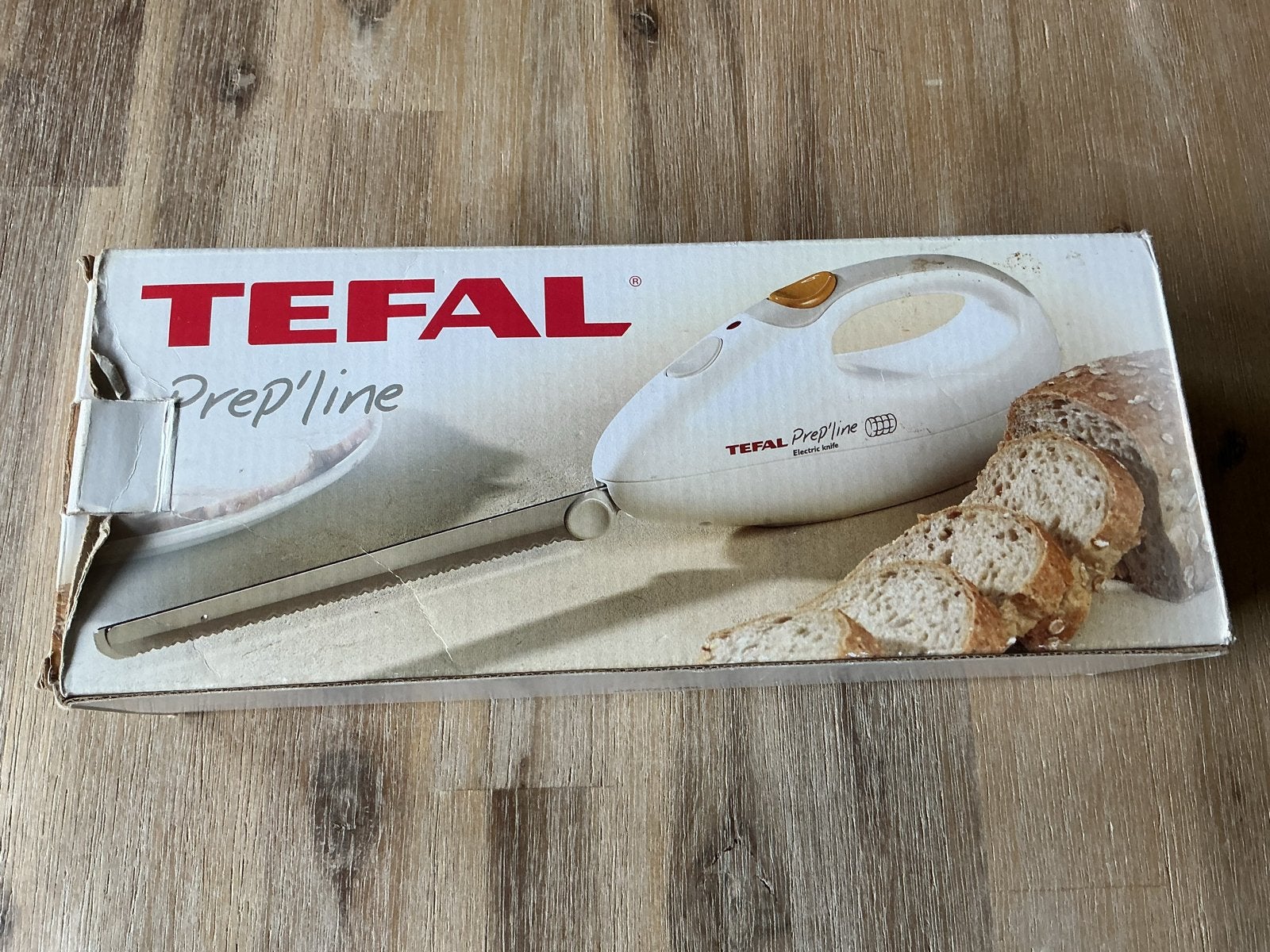Tefal Prep'line Elektrisch Mes - Perfect voor Brood en Vlees, Ophalen of Verzenden, Gebruikt