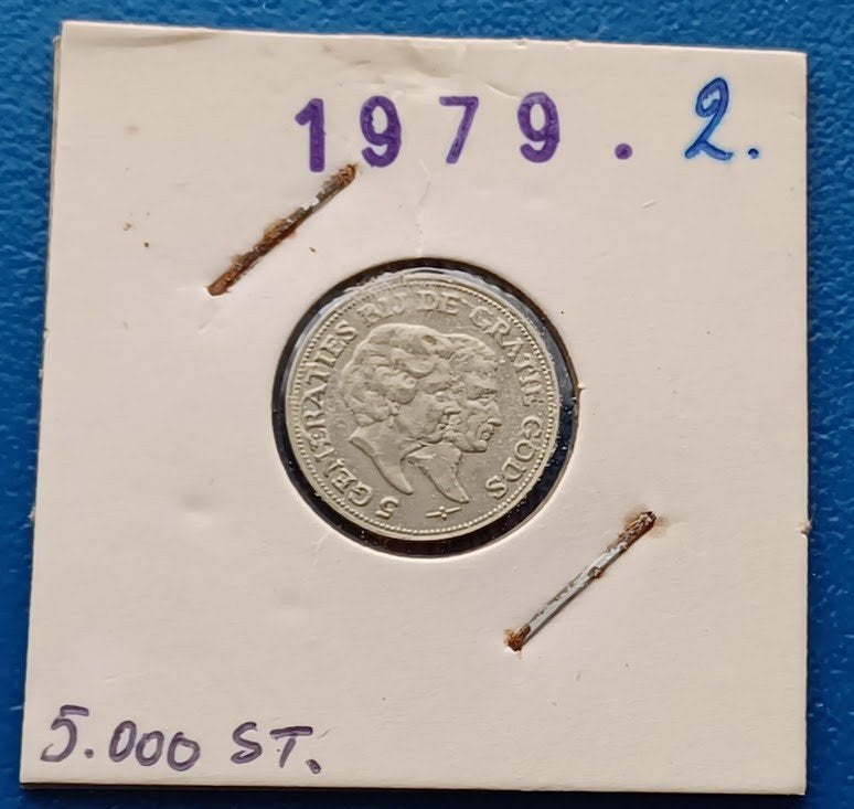 Penning 5 generaties bij de gratie Gods (medaille ) - 1979, Postzegels en Munten, Penningen en Medailles, Verzenden, Overige materialen