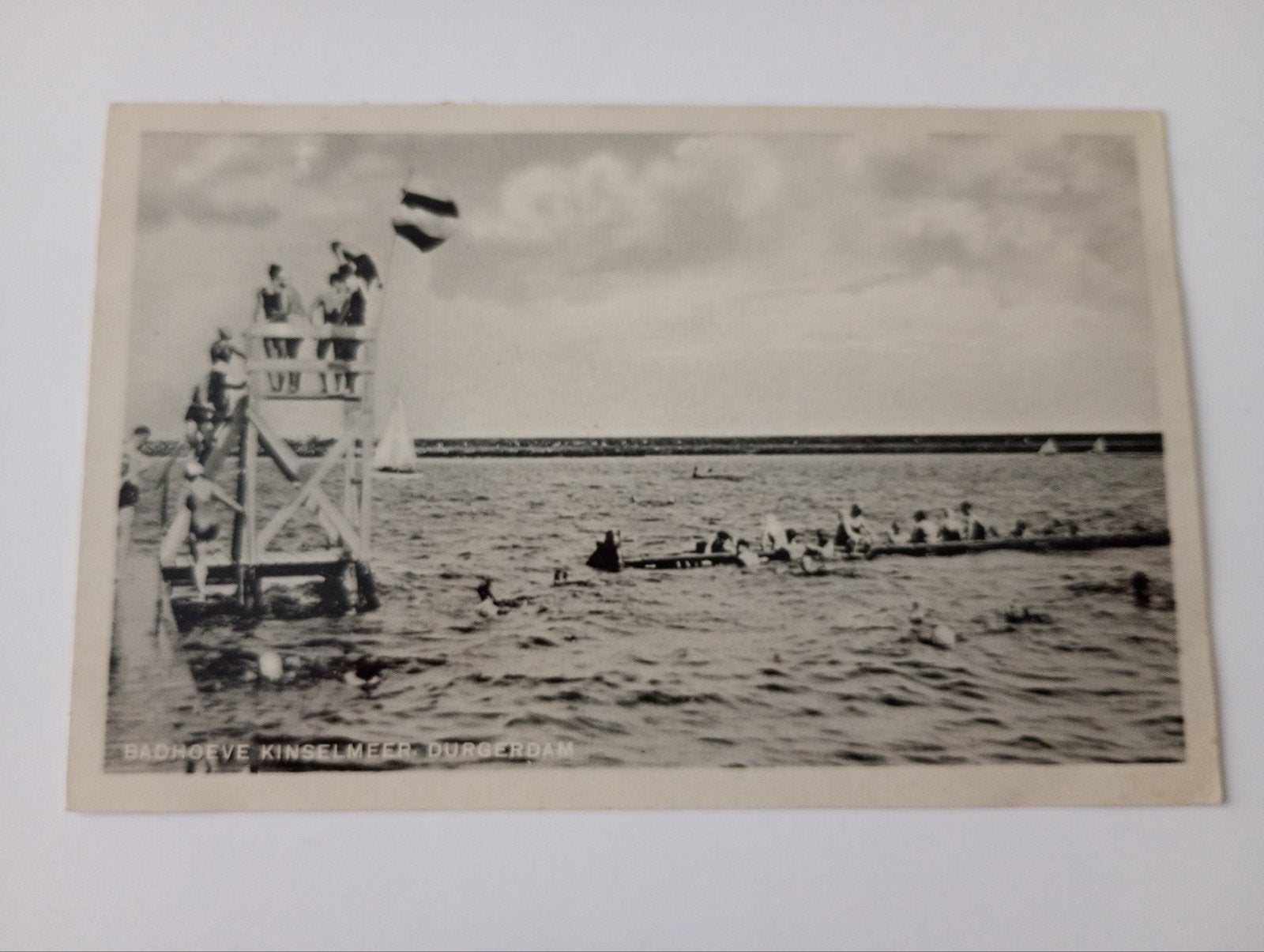 Amsterdam Noord Durgerdam Zwembad, Verzamelen, Ophalen of Verzenden, 1920 tot 1940, Ongelopen, Noord-Holland