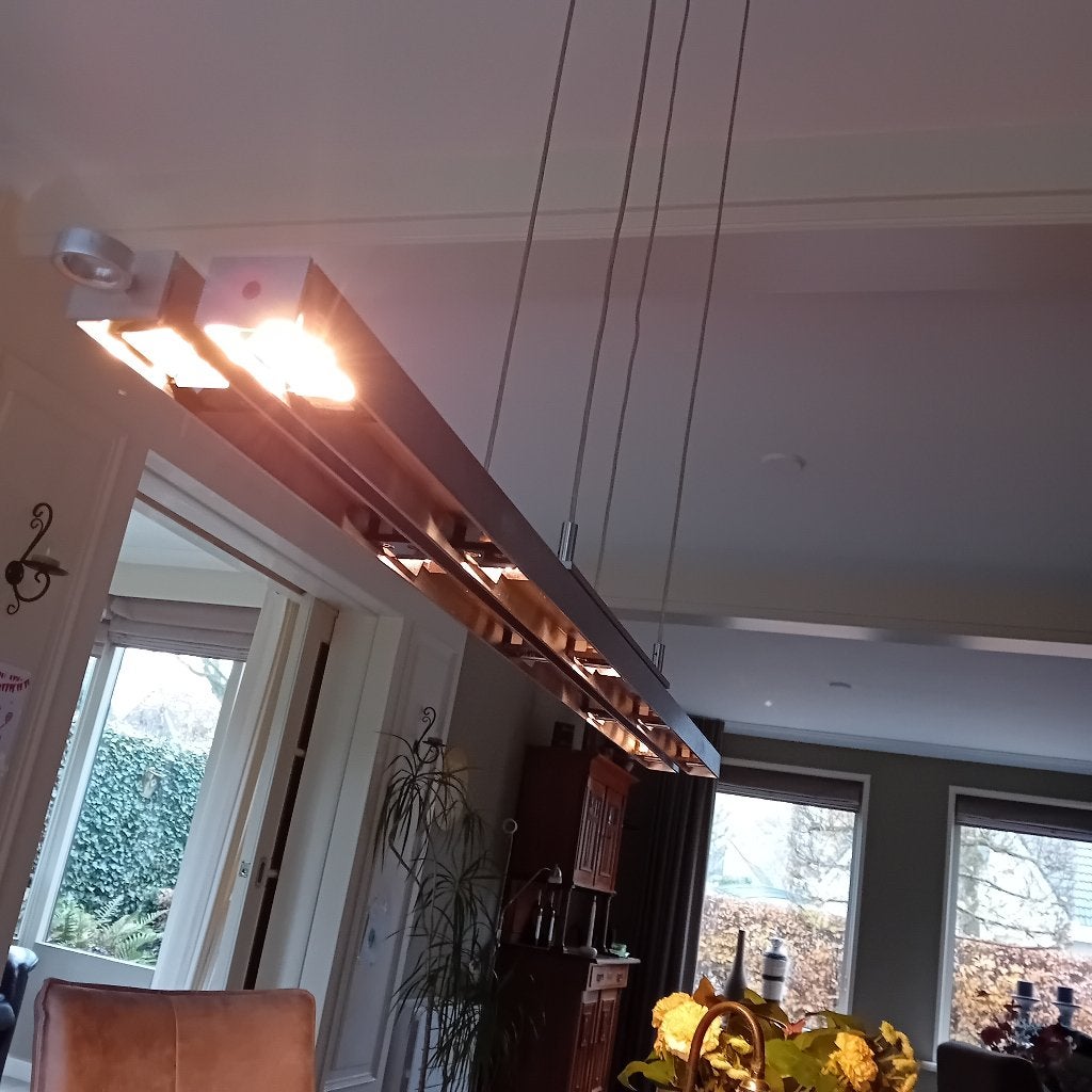T.K.A. Zeer nette design hanglamp voor bv boven eethoektafel, Ophalen, Zo goed als nieuw, G4, Metaal
