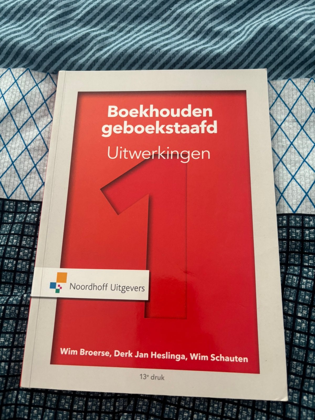 Boekhouden Geboekstaafd 1 - Uitwerking (ISBN 9879001878474), Ophalen, Beta, Zo goed als nieuw, HBO
